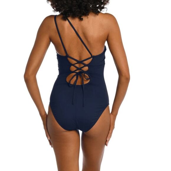 LA BLANCA Women's Island Goddess One Shoulder One Piece Swimsuit - Picture 13 of 13